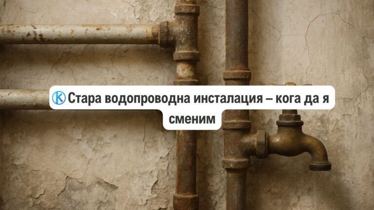 Стара водопроводна инсталация – кога да я сменим