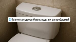 тоалетна с двоен бутон