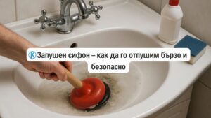 запушен сифон - как да го отпушим