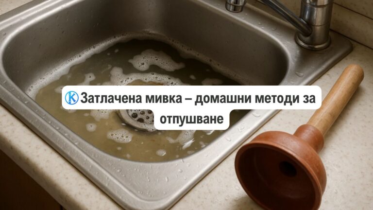 Затлачена мивка – домашни методи за отпушване