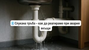 спукана тръба как да реагираме