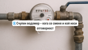 счупен водомер