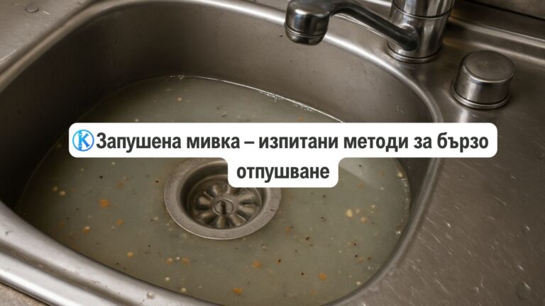 Запушена мивка – изпитани методи за бързо отпушване