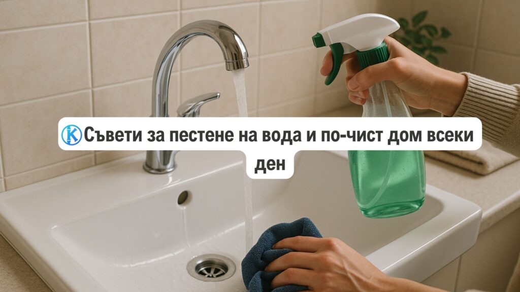 Съвети за пестене на вода и по-чист дом всеки ден