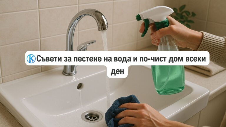Съвети за пестене на вода и по-чист дом всеки ден