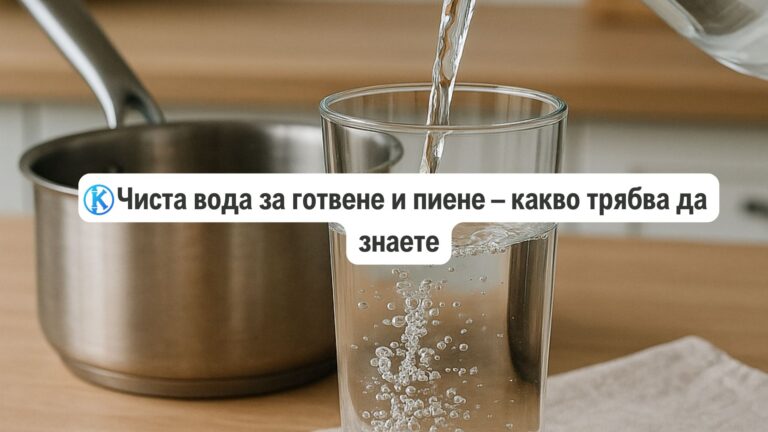 Чиста вода за готвене и пиене – какво трябва да знаете
