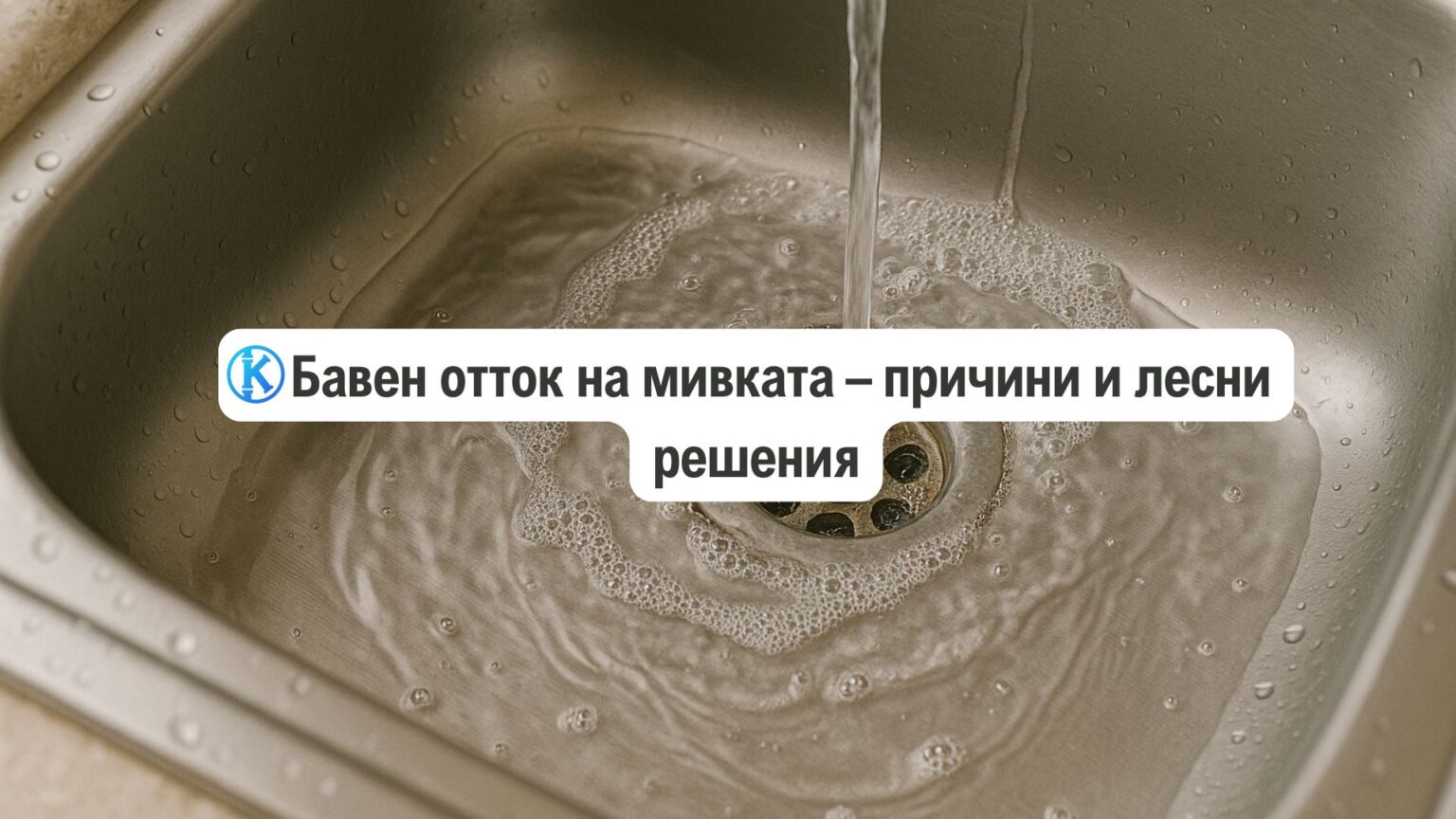 бавен отток на мивката проблеми и решение