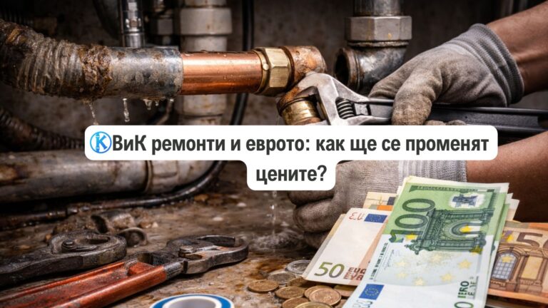 ВиК ремонти и еврото: как ще се променят цените