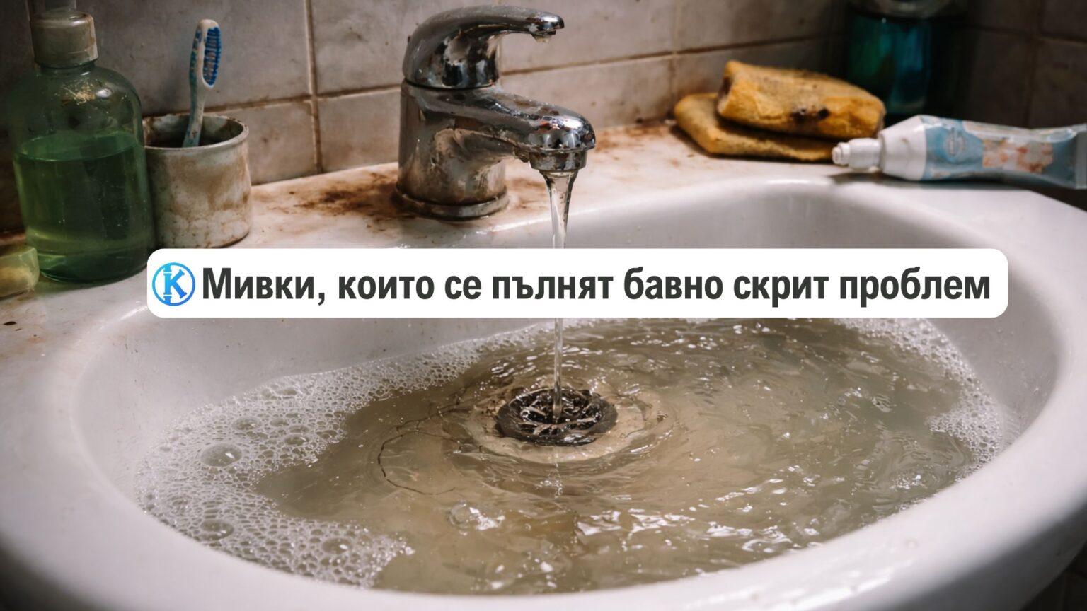 Мивки, които се пълнят бавно: скрит проблем