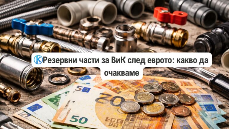 Резервни части за ВиК след еврото: какво да очакваме