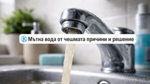 Мътна вода от чешмата: причини и решение