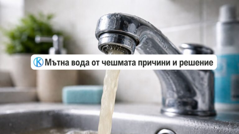 Мътна вода от чешмата: причини и решение