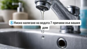 Ниско налягане на водата 7 причини във вашия дом