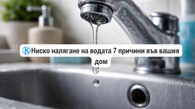 Ниско налягане на водата: 7 причини във вашия дом