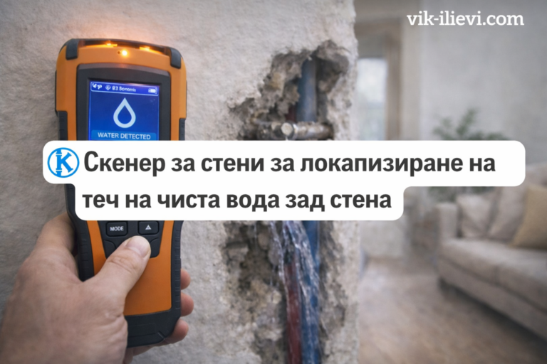 Скенер за стени за локализиране на теч зад стена