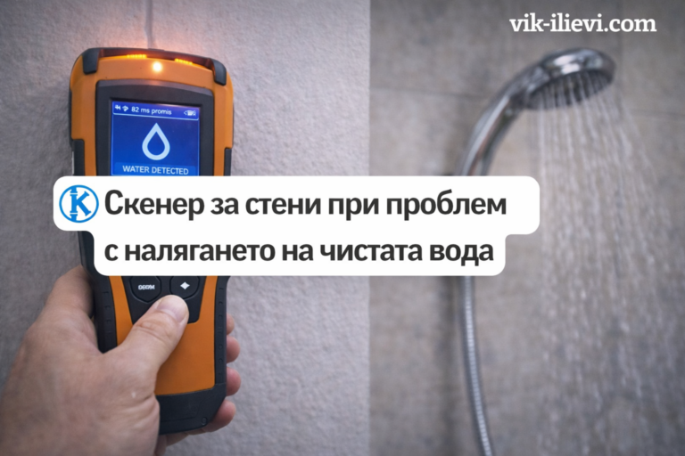Скенер за стени при проблем с налягането на чистата вода