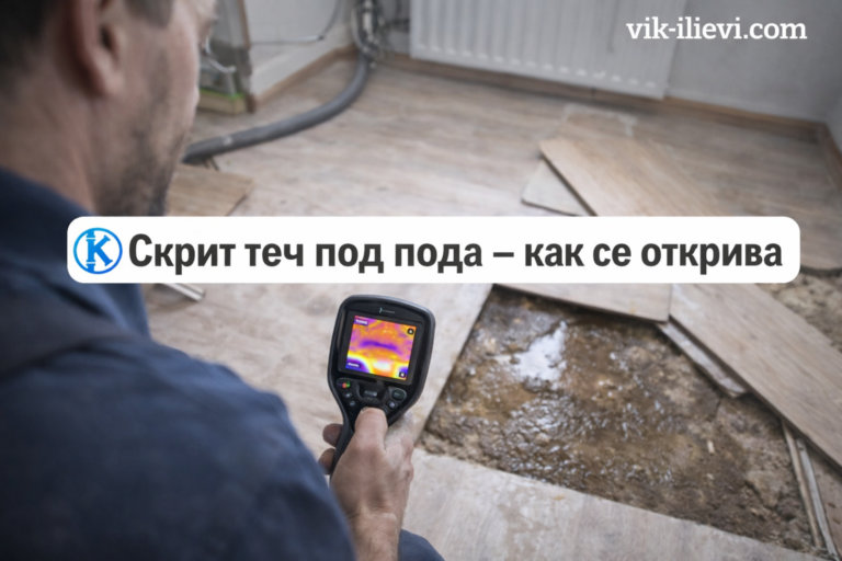 Скрит теч под пода – как се открива