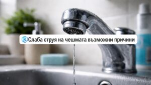 Слаба струя на чешмата: възможни причини