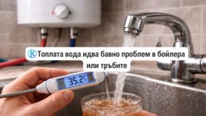 Топлата вода идва бавно: проблем в бойлера или тръбите