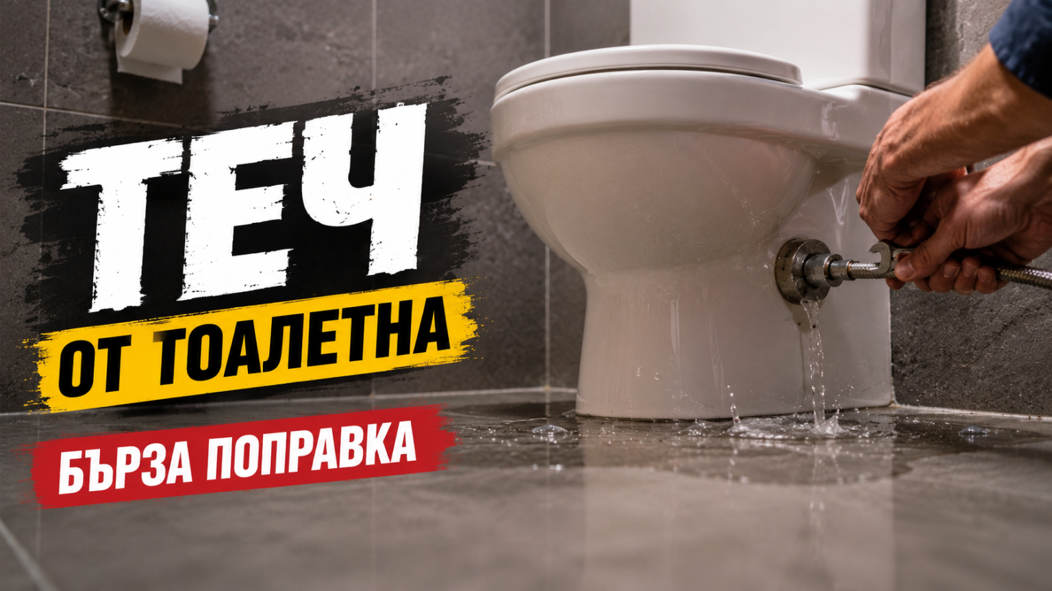 Теч от тоалетна – бърза поправка