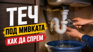 Теч под мивката – как да спрем