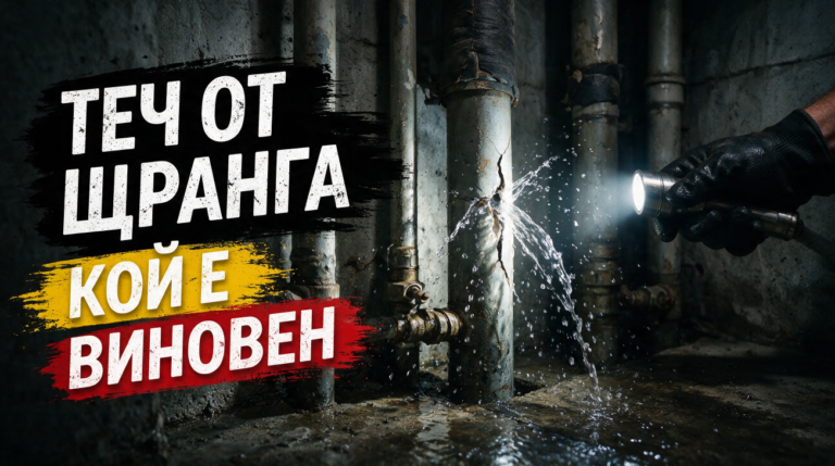 Теч от щранга – кой е виновен