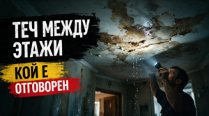 Теч между етажи – кой е отговорен