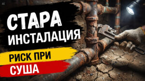 Стара инсталация – риск при суша