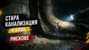 Стара канализация в блок – рискове