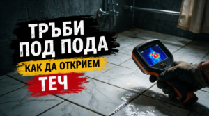 Тръби под пода – как да открием теч