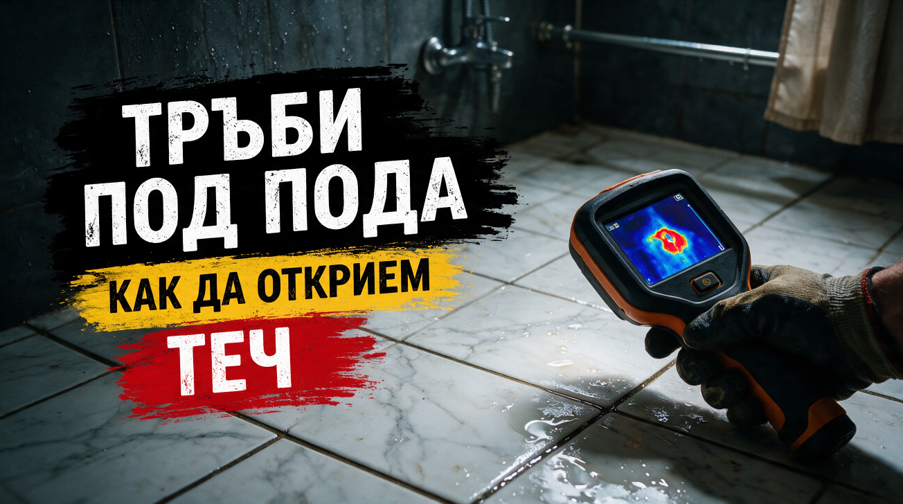 Тръби под пода – как да открием теч
