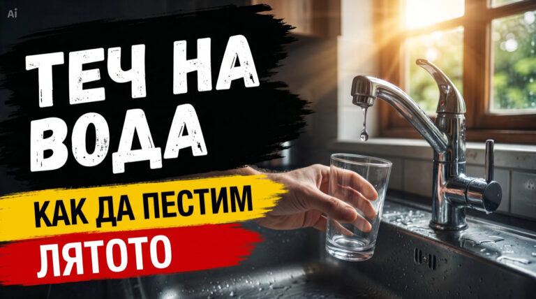 Теч на вода – как да пестим лятото