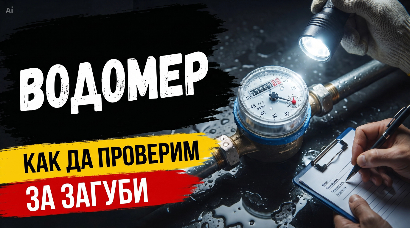 Водомер – как да проверим за загуби